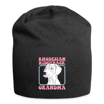 Rhodesian Ridgeback Grand-mère Propriétaire de chien Cadeau - Bonnet en jersey - noir - Devant