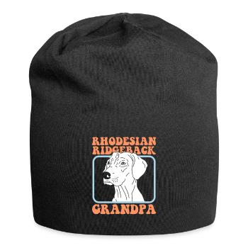 Rhodesian Ridgeback Grand-père Propriétaire de chien Cadeau - Bonnet en jersey - noir - Devant