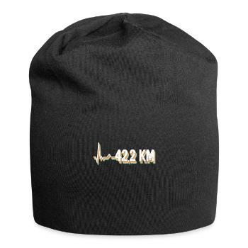 42,2 km - Marathon Runner Marathon Jogging Runner - Bonnet en jersey - noir - Devant