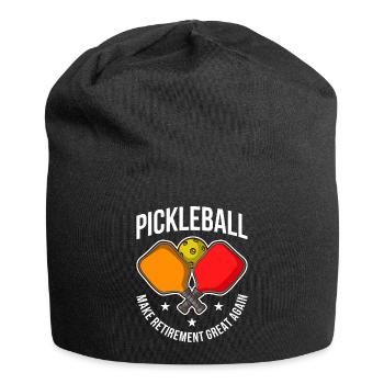 Pickleball Retirement Pickleball Geschenk - Jersey-Beanie - Schwarz - Vorne