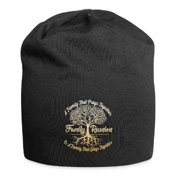 Family Reunion A family that prays together - Jersey Beanie - black - Front