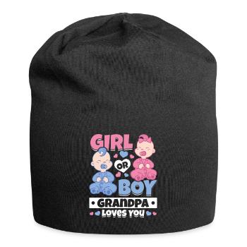 Fille ou garçon Grand-père vous aime grossesse - Bonnet en jersey - noir - Devant
