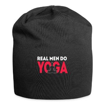 Relax Yoga Temps Mandala Méditez Les hommes font du yoga - Bonnet en jersey - noir - Devant
