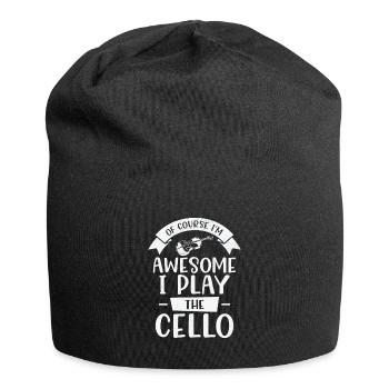 Musik Cello Instrument Klassische Musik Cellist - Jersey-Beanie - Schwarz - Vorne