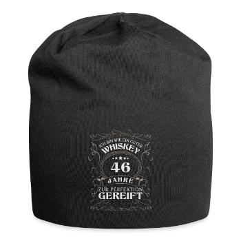 Whisky 46. Geburtstag 46 Jahre Sprüche bin wie - Jersey-Beanie - Schwarz - Vorne
