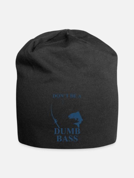 Dummes Angeln - Jersey-Beanie - Schwarz