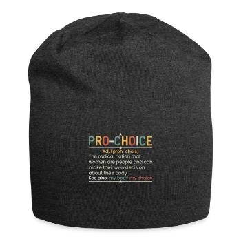 Une Drôle De Définition Du Pro-choix - Bonnet en jersey - charbon - Devant