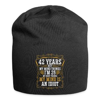 42 ans Drôle d’anniversaire Idée Humour 42 Anniversaire - Bonnet en jersey - noir - Devant
