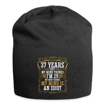 37 ans Drôle d’anniversaire Idée Humour 37 Anniversaire - Bonnet en jersey - noir - Devant