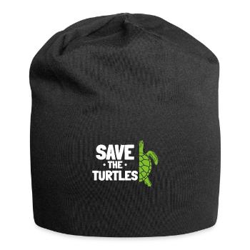 Sauvez les tortues - Bonnet en jersey - noir - Devant