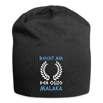 Grieche Malaka Griechenland Ouzo - Jersey-Beanie - Schwarz - Vorne