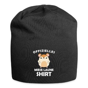 Offizielles Miese Laune Shirt - Jersey-Beanie - Schwarz - Vorne