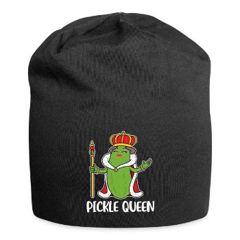 Pickle Queen Cucumber Gift - Jersey Beanie - black - Front