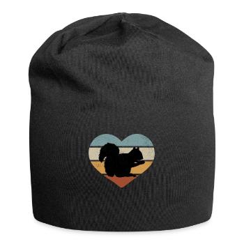 Squirrel lover, cute - Jersey Beanie - black - Front
