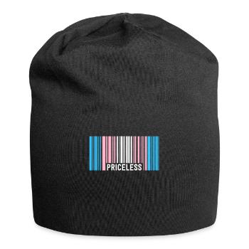 Inestimable Trans Pride Code-barres Transgenre subtil - Bonnet en jersey - noir - Devant