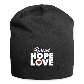 Spreading Hope Love Being Better Jesus Miracle - Jersey Beanie - black - Front