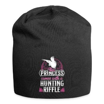 Buck Deer Hunting Hunter Girl - Jersey Beanie - black - Front