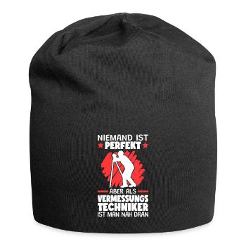Vermessungstechniker sind perfekt Vermesser - Jersey-Beanie - Schwarz - Vorne