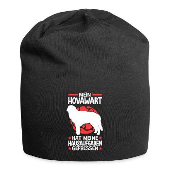 Hovawart hat meine Hausaufgaben gefressen - Jersey-Beanie - Schwarz - Vorne