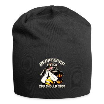 Apiculteur - si je cours, vous devriez aussi être drôle - Bonnet en jersey - noir - Devant