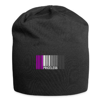 Inestimable Asexual Pride Code à barres Subtle Ace Flag - Bonnet en jersey - noir - Devant