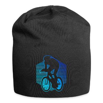 Courses de vélo de route cyclisme cyclistes de course hommes - Bonnet en jersey - noir - Devant