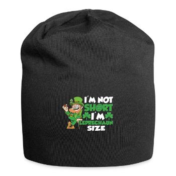 Ich Bin Nicht Klein Ich Habe Leprechaun Größe Ire - Jersey-Beanie - Schwarz - Vorne
