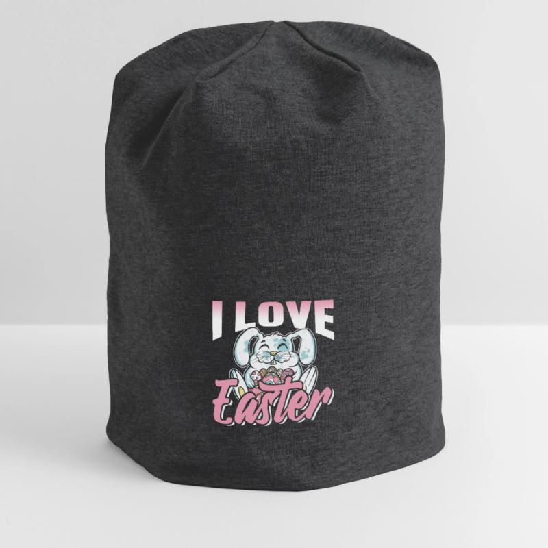 I love Easter Easter Easter Egg Easter Jersey Beanie