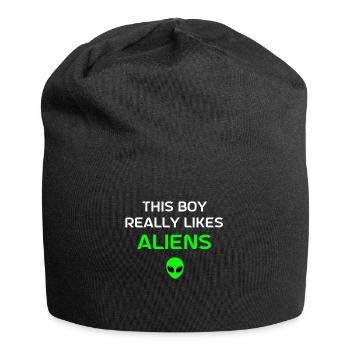 Alien Geschenk Außerirdische Ufo Area 51 Sci-fi - Jersey-Beanie - Schwarz - Vorne