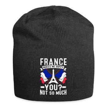 France Drapeau France Paris Marseille Français - Bonnet en jersey - charbon - Devant