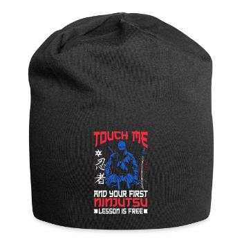 Ninja - Jersey-Beanie - Schwarz - Vorne