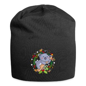 Pull de Noël moche Koala - Bonnet en jersey - noir - Devant