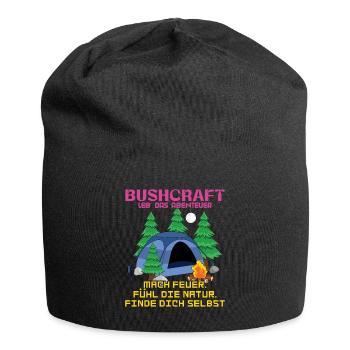 Adventure Nature Feel Camp Camper Camping - Jersey Beanie - black - Front