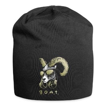 DJ Goat Bling G.O.A.T. Cooles und lustiges - Jersey-Beanie - Schwarz - Vorne