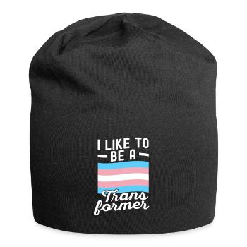 Trans Transgender Transsexual Gift Queer - Jersey Beanie - black - Front