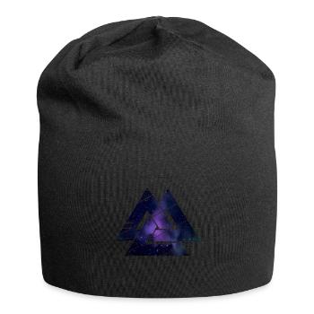 Valknut Wotan Knot Viking Warriors Norsemen - Jersey Beanie - black - Front
