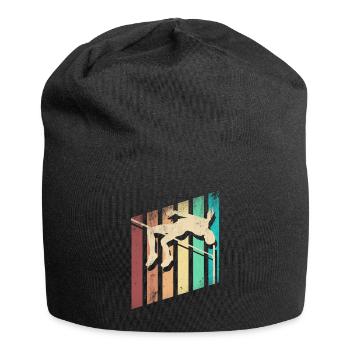 Saut en hauteur Sauteur Athlétisme - Bonnet en jersey - noir - Devant