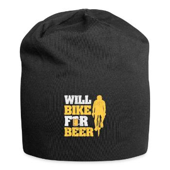 Will Bike For Beer Lover Radfahren Rennrad Funny - Jersey-Beanie - Schwarz - Vorne
