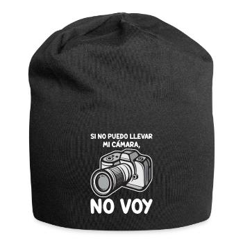 Si Je Ne Peux Pas Apporter Ma Caméra - Bonnet en jersey - noir - Devant