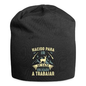 Né Pour Aller À La Chasse Chasser Cadeau Nature - Bonnet en jersey - noir - Devant