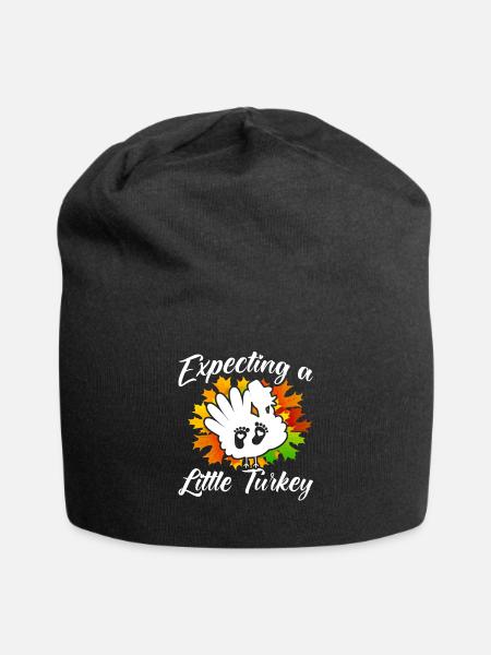 Annonce de grossesse Annonce de bébé - Bonnet en jersey - noir
