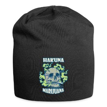Hakuna Marijuana Drôle De Weed Fumer Pothead THC - Bonnet en jersey - noir - Devant