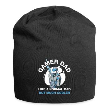 Gamer Dad Like A Normal Dad Zocker Geschenk - Jersey-Beanie - Schwarz - Vorne