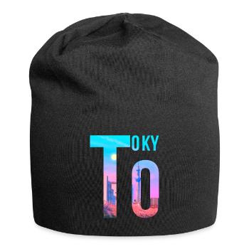 Tokio - Jersey-Beanie - Schwarz - Vorne