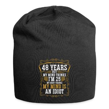 48 ans Drôle d’anniversaire Idée Humour 48 Anniversaire - Bonnet en jersey - noir - Devant