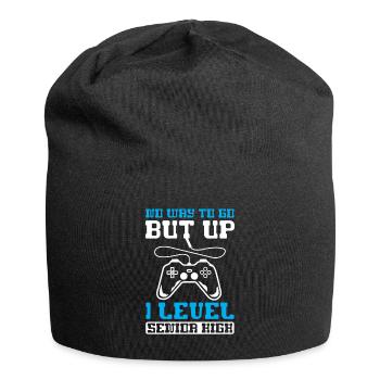 Teens Back to School No Way to Go Up One Level - Jersey Beanie - black - Front