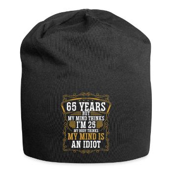 65 ans Drôle d’anniversaire Idée Humour 65 Anniversaire - Bonnet en jersey - noir - Devant