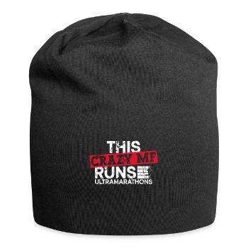Ce fou court des ultramarathons - Bonnet en jersey - noir - Devant