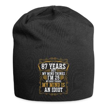 87 ans Drôle d’anniversaire Idée Humour 87 Anniversaire - Bonnet en jersey - noir - Devant