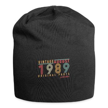 Année de construction 1989 en août - Bonnet en jersey - noir - Devant